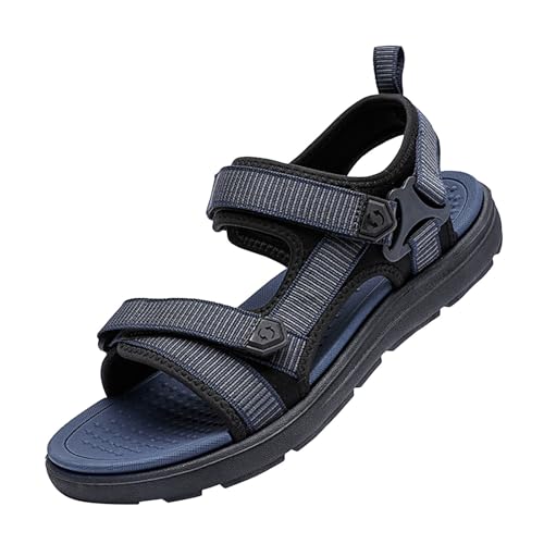 Luckywaqng Hohe Schuhe Herren Blau Herren Sandalen Sport Sommer Strand Hausschuhe Schiebe Outdoor Remote Hausschuhe Sandalen Volleyball Schuhe Herren (Black, 45) von Luckywaqng