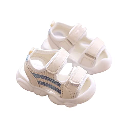 Luckywaqng M 31 Kleinkind Baby Junge Mädchen Schuhe Atmungsaktive Schuhe Offene Zehen Sandalen Mädchen Sandalen Baby Weiche Sohlen Sandalen Frauen Mode Prinzessin Schuhe Unisex Für 0 (Blue, 22 Infant) von Luckywaqng