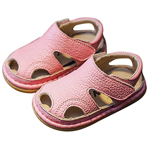 Luckywaqng Sandalen Baby Weit Sommer Baby Sandalen 0 3 alt Junge Kleinkind Schuhe Weiche Sohle Baby Mädchen Atmungsaktive Strandschuhe Hausschuhe Kinder Mädchen (Pink, 21 Infant) von Luckywaqng