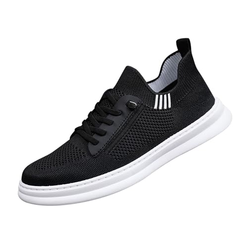 Orthopädische Herren Slip On Sneaker Vermascht Atmungsaktiv Sportschuhe Fashion Fitness Trainingsschuhe Running Tennis Leichtgewichts Laufschuhe Walkingschuhe Memory Schaum Komfortschuhe von Luckywaqng