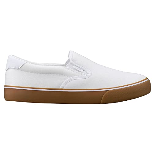 Lugz Herren Clipper Slip-on Sneaker, Weiß/Gum, 39.5 EU von Lugz