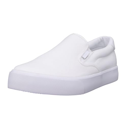 Lugz Herren Clipper Sneaker, Weiß/Weiß, 43 EU Weit von Lugz