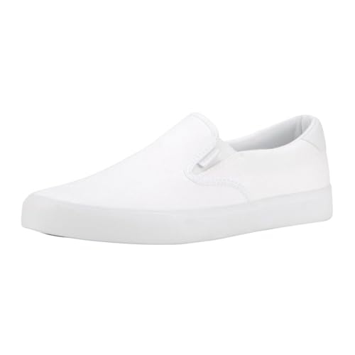 Lugz Herren Clipper Slip-On Sneaker, weiß, 42.5 EU von Lugz