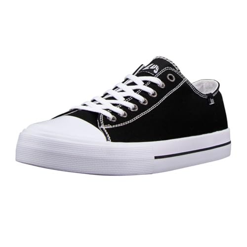 Lugz Herren Stagger Lo Fashion Sneaker, schwarz/weiß, 40.5 EU von Lugz