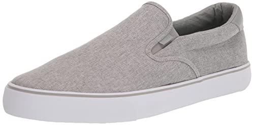 Lugz Herren Clipper Sneaker, Mittelgrau/Weiß/Gummi, 44.5 EU von Lugz