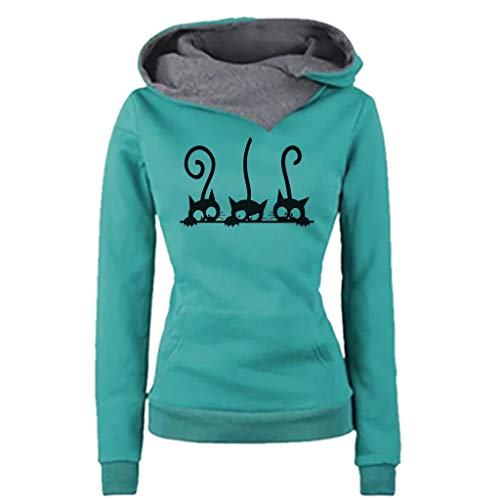 Lulupi Kapuzenpullover Damen Rollkragen Pullover Frauen Mädchen Cowl Neck Sweatshirt Kapuzenpulli Warm Slim Winterpullover Hoodie mit Kragen von Lulupi