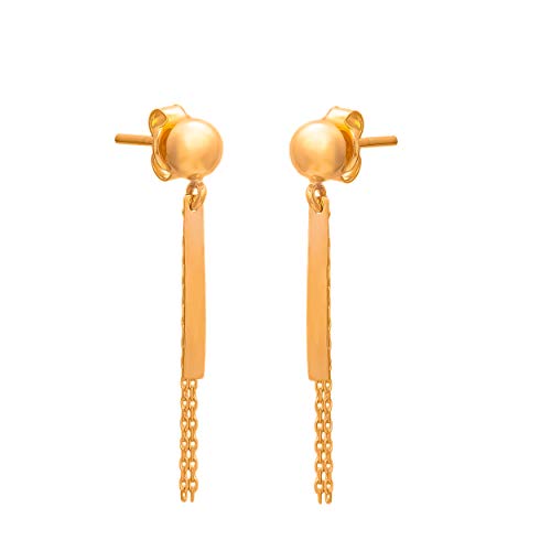 Damen Ohrringe Stecker 333 8k Gold Gelbgold Ohrstecker Kreis Ketten von Lumari Gold