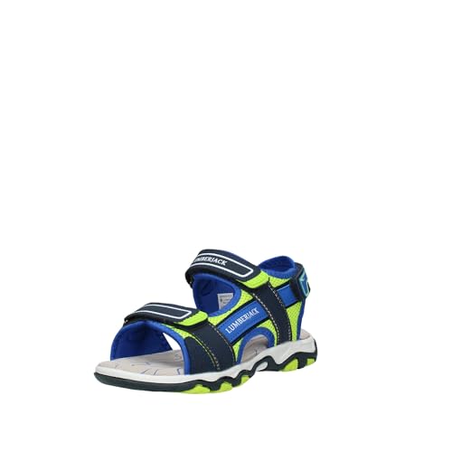 Lumberjack Evi Sandale, Royal Blue Acid Green, 28 EU von lumberjack