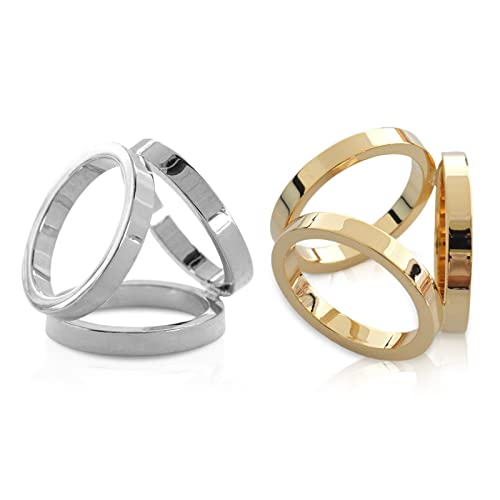 LumiSyne 2 Stück Schalring Clip Tuchring Modisch Drei Ring Gold Silber Schal Ringe Modern Einfach Dreifach Verschluss Schal Clip Schals Schnalle Kleidung Dekoration Zubehör Für Seidenschal Halstuch LumiSyne 2 Stück Schalring Clip Tuchring Modisch Drei Ring Gold Silber Schal Ringe Modern Einfach Dreifach Verschluss Schal Clip Schals Schnalle Kleidung Dekoration Zubehör Für Seidenschal Halstuch von LumiSyne
