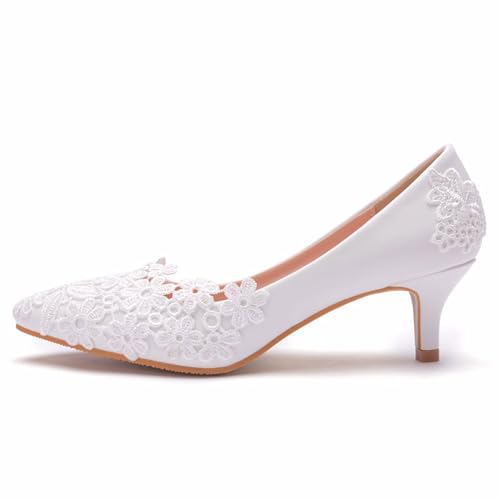 Damen Sandale Pumps mit spitz zulaufenden hohen Absätzen,Elegant Sommerschuhe,Hochzeitsschuhe für Damen,Party-Schuhe mit geschlossener Zehenpartie,Für Hochzeits feiern,Heimkehr,Geburtstagsfeiern von LuminescentDream