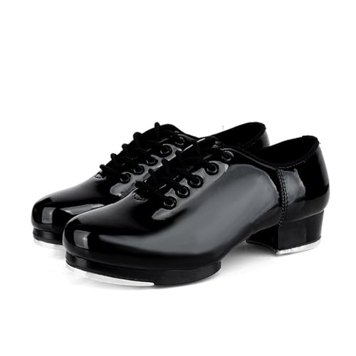 Erwachsene Steppschuhe Steppschuhe für Mädchen Jungen Steppschuhe zum Schnüren Niedriger Absatz Ballsaal-Tanzschuhe Leichte und Bequeme Tanzschuhe,für Damen Mädchen Erwachsene Unisex von LuminescentDream