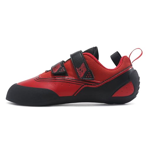 Kletterschuhe für Kinder,Kletterschuhe Herren Damen Kinder Boulderschuhe Leicht Atmungsaktiv Sportschuhe,Low-Volumen Sportschuh Einfaches An- und Ausziehen Freizeit Training Sportschuhe von LuminescentDream