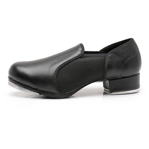 Steppschuhe Für Damen Jazz Stepptanzschuhe Low Heel Tap Shoes atmungsaktive Tanzschuhe Full-Sole Leather Tap Shoe Damen Tanzschuhe Erwachsene Steppschuhe für Damen Mädchen Erwachsene von LuminescentDream