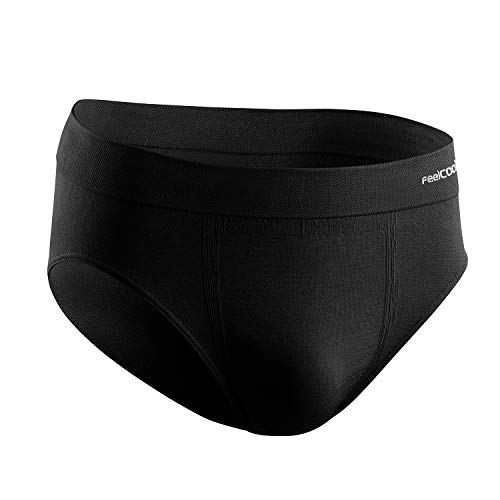 Lurbel Sauerstoff-Slip, Sport-Unterhose, atmungsaktiv, antibakteriell, Sportunterwäsche, Herren, Sport-Slip, Schwarz , M von Lurbel