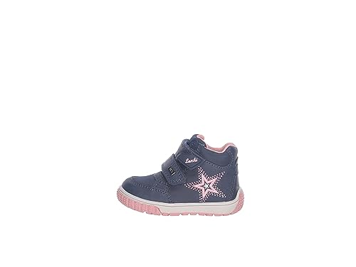 Lurchi Baby-Mädchen JUL-TEX Lauflernschuh, Navy Rose, 23 EU von Lurchi