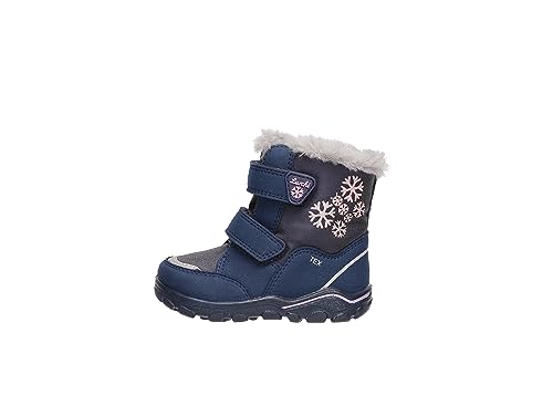 Lurchi Baby-Mädchen Kairi-Sympatex Lauflernschuh, DK Blue PINK, 22 EU Weit von Lurchi