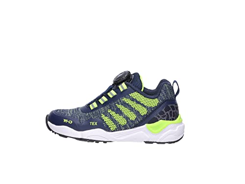 Lurchi Jungen Leuron-tex Yk-id Sneaker, Navy Lime, 30 EU von Lurchi