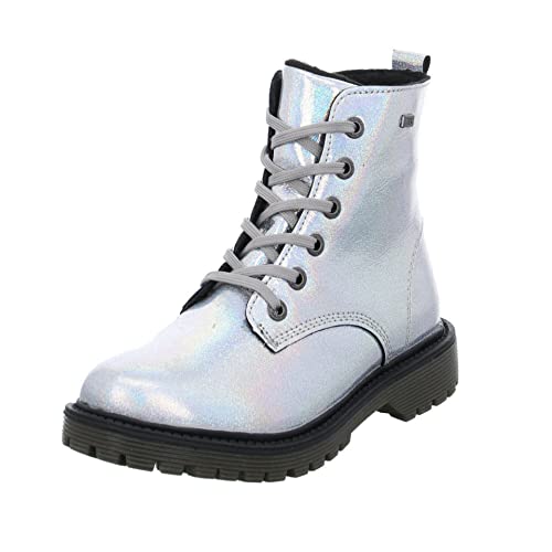 Lurchi Jungen Mädchen Xenia-tex Stiefelette, Silber, 27 EU von Lurchi