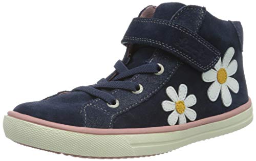 Lurchi Mädchen SIBBI Hohe Sneaker, Blau (Navy 32), 28 EU von Lurchi