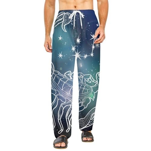 Pyjama-Hosen Für Frauen Skorpion Tierkreiszeichen Lounge Pants Schlafanzüge Pyjama-Hosen Für Männer von Lurnise