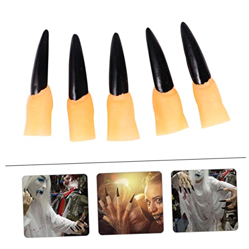 Lurrose 30 Stücke Uñas Postizas Decoradas Kleidung Für Männer Kleidung Für Fingerzeiger Hexenzubehör Hexenkrallen Halloween Zombie Finger Requisiten Geist Miss von Lurrose