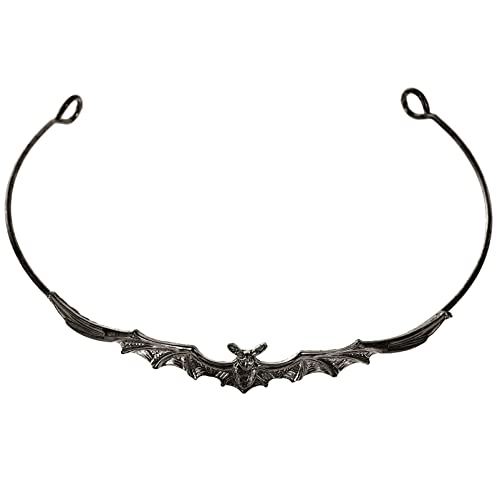 Halloween Fledermaus Stirnbänder Fledermaus Haarreifen Fledermaus Flügel Kostüm Krone Gothic Tiara Krone für Maskerade Cosplay Party Schwarz von Lurrose