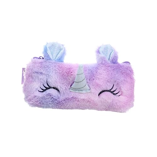 Lurrose Kosmetiktasche Für Mädchen Kunstpelz Federmäppchen Pelziger Stifthalter Schreibwarenbeutel Kawaii Flauschige Bleistiftbeutel Stofftier Stiftehalter Make-Up-Tasche von Lurrose