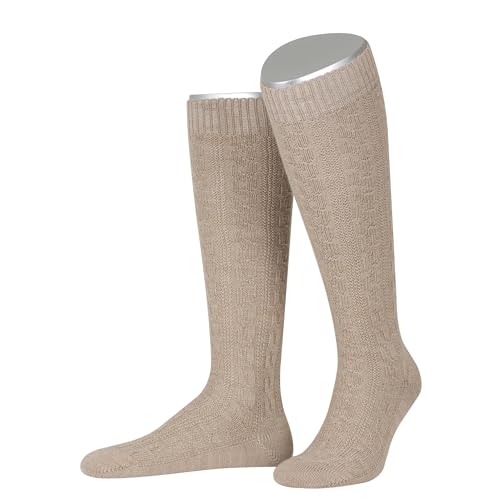 Lusana Trachtenkniestrümpfe mit Merino-Schurwolle für Herren & Damen | Kniestrümpfe Trachten mit 6 Zöpfen und verstärkter Ferse und Spitze | Beige | Größe 46-47 | Qualität aus Deutschland Lusana Trachtenkniestrümpfe mit Merino-Schurwolle für Herren & Damen | Kniestrümpfe Trachten mit 6 Zöpfen und verstärkter Ferse und Spitze | Beige | Größe 46-47 | Qualität aus Deutschland von Lusana
