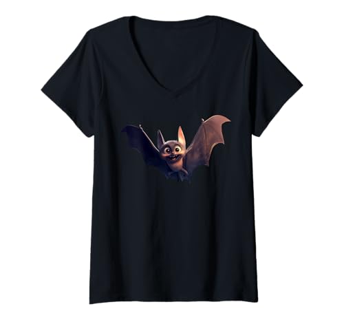 Damen Fledermaus Flughund Fledertier Vampir Bat Süße Fledermaus T-Shirt mit V-Ausschnitt Damen Fledermaus Flughund Fledertier Vampir Bat Süße Fledermaus T-Shirt mit V-Ausschnitt von Lustige Fledermäuse für Zwergfledermaus Liebhaber