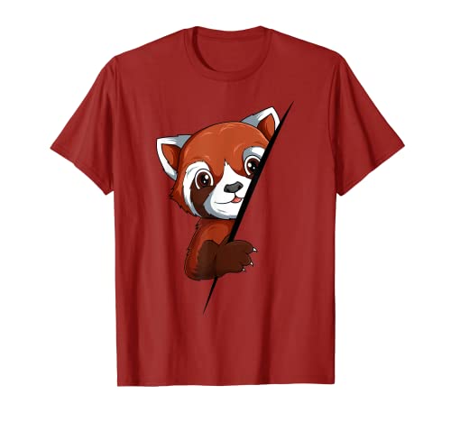 Roter Panda Kinder Mädchen Jungen Red Panda T-Shirt von Lustige Roter Panda Liebhaber Geschenke
