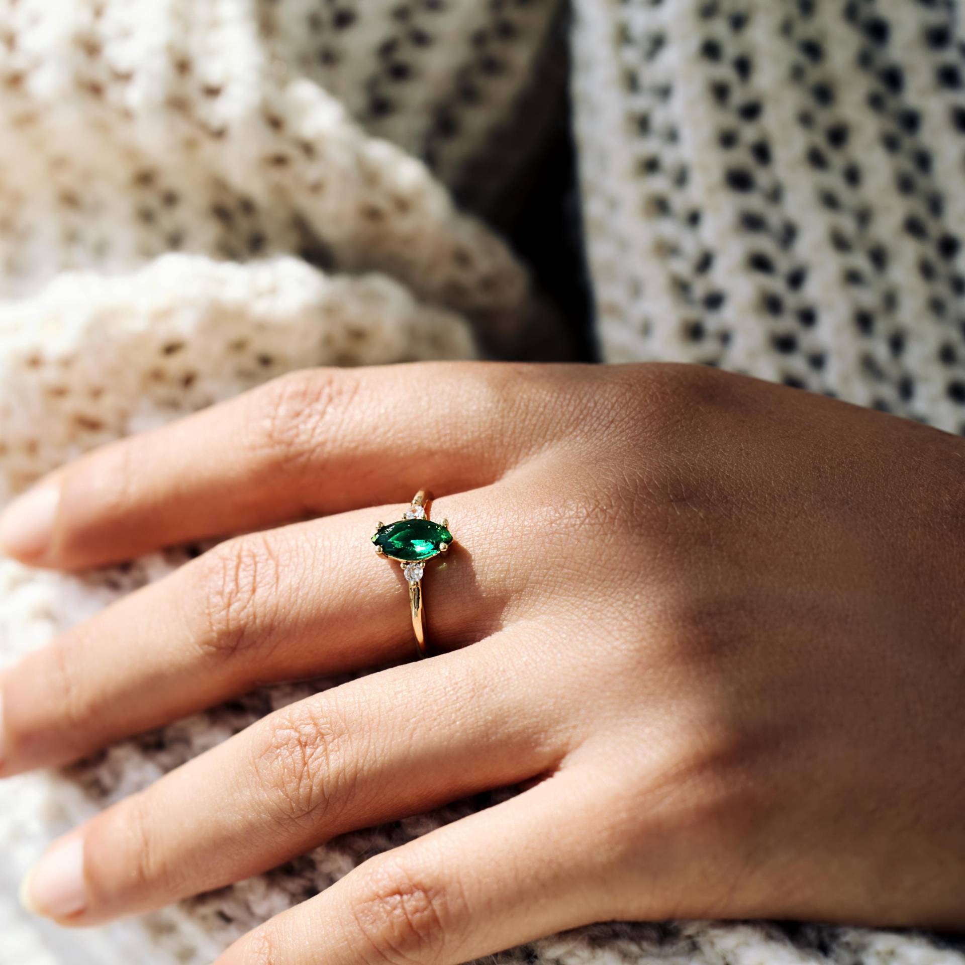 Custom Marquise Birthstone Ring | Unique Anniversary Gift Christmas For Mom, Grandma, Wife Single Zircon Gemstone Custom Marquise Birthstone Ring | Unique Anniversary Gift Christmas For Mom, Grandma, Wife Single Zircon Gemstone von LustreGemStudio