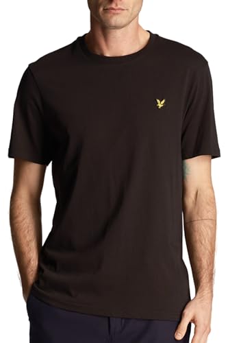 Lyle & Scott T-Shirt Herren | mit Rundhals-Ausschnitt und kurzen Ärmeln | mit goldenem Adler-Logo auf der Brust | XS - XXL von Lyle & Scott