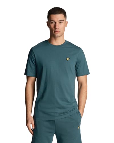 Lyle & Scott Einfarbiges Herren-T-Shirt, Malachitgrün, L von Lyle & Scott