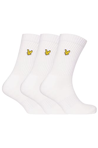 Lyle & Scott Herren Hamilton Sportsocken, Weiß (Bright White 5073), One Size (Herstellergröße: 7-11) (3er Pack) von Lyle & Scott