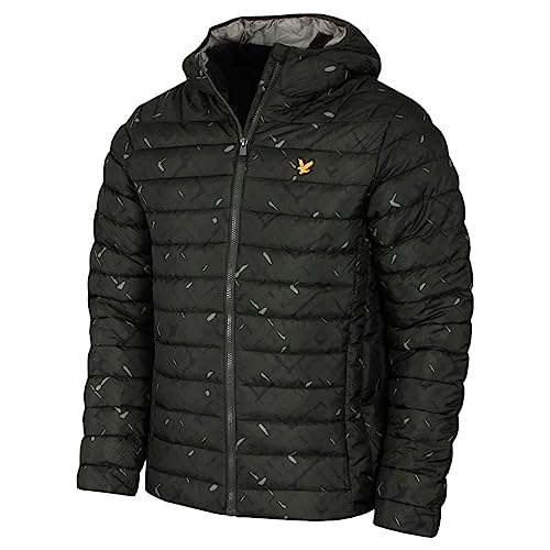 Lyle & Scott Herren Leichte Jacke - Graphic Checker Dark Sage - XL von Lyle & Scott