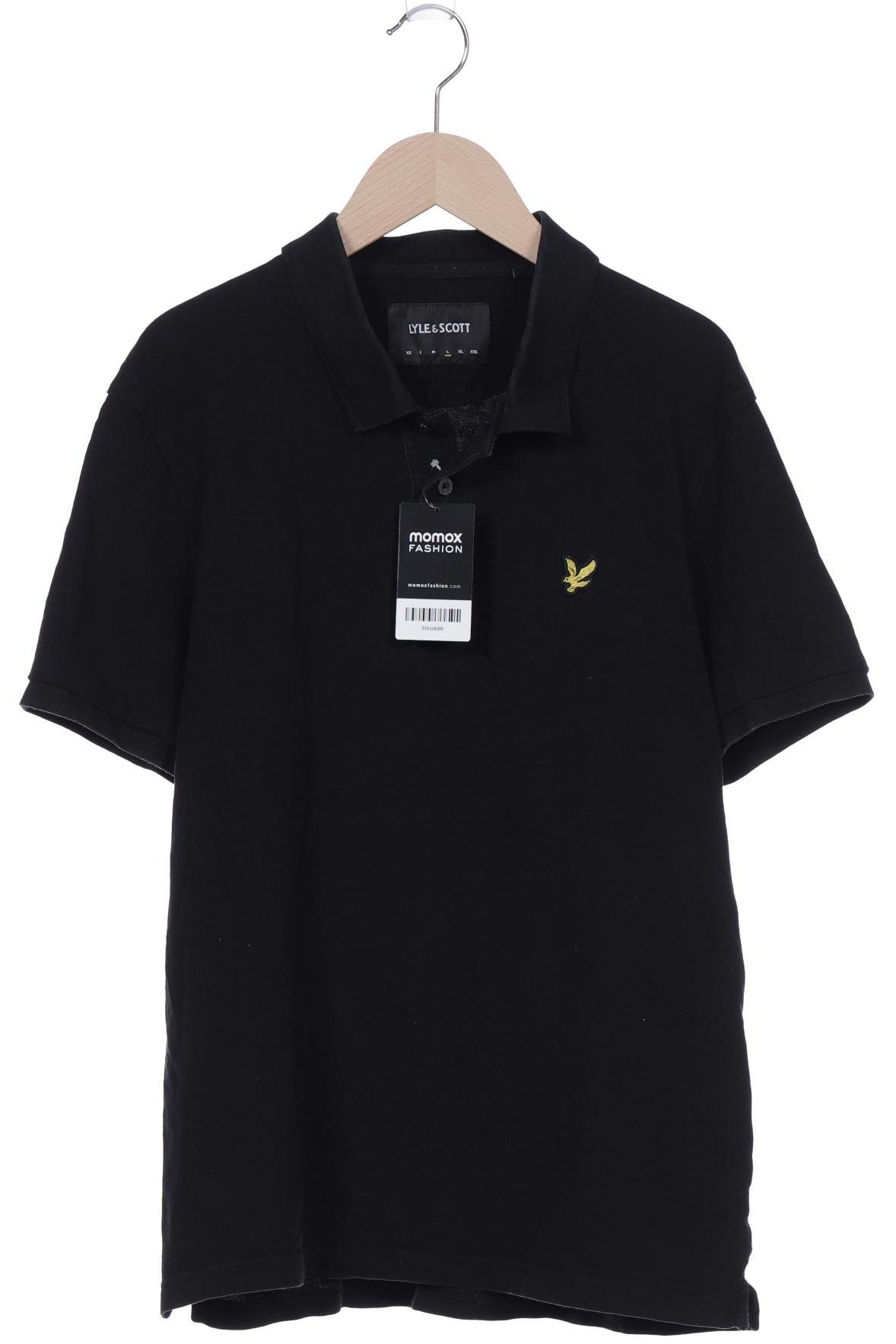 Lyle & Scott Herren Poloshirt, schwarz, Gr. 52 von Lyle & Scott