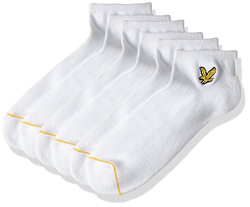 Lyle & Scott Herren Ross Füßlinge, Weiß (Bright White 5061), One Size (Herstellergröße: 7-11) (3er Pack) von Lyle & Scott