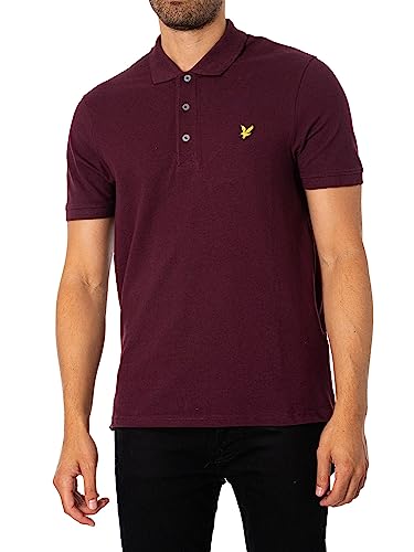 Lyle & Scott Plain Polo Shirt- Baumwoll Poloshirt Herren Kurzarm - EIN einfaches, kurzärmeliges polohemd Herren aus hochwertiger Baumwolle 100%, XS-XXL von Lyle & Scott