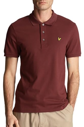 Lyle & Scott Plain Polo Shirt- Baumwoll Poloshirt Herren Kurzarm - EIN einfaches, kurzärmeliges polohemd Herren aus hochwertiger Baumwolle 100%, XS-XXL von Lyle & Scott