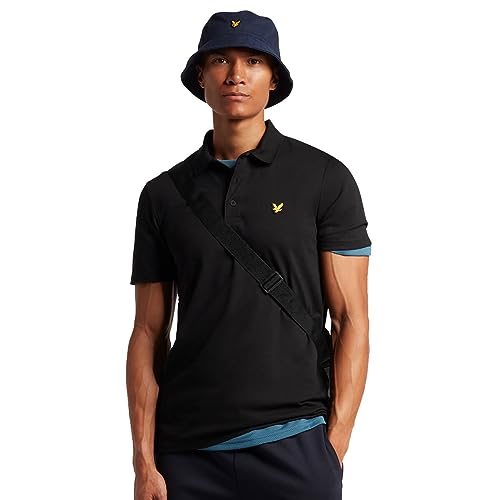 Lyle & Scott Herren Sport Feuchtigkeit Wicking-Polo-Hemd - Pechschwarz - L von Lyle & Scott