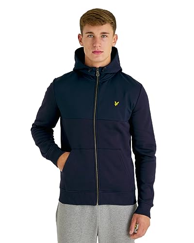 Lyle & Scott Herren Sweatjacke mit Kapuze und Reißverschluss in Blau | Größen XS-XXL von Lyle & Scott