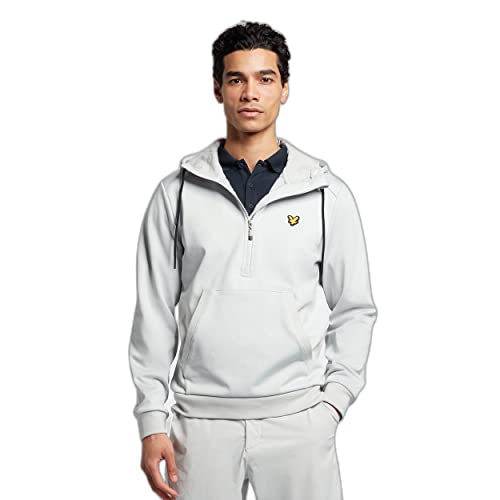 Lyle & Scott Herren Windjammer Hoodie Waterdofet Golfjacke - Pebble - XL von Lyle & Scott