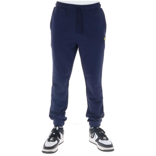 Lyle & Scott Jogginghose Herren Blau | Slim Sweatpant Hose für Männer | Baumwolle mit Bündchen Trainingshose Herren | XS-XXL von Lyle & Scott