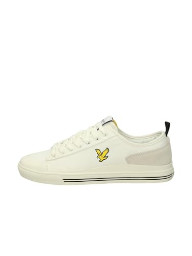 Lyle & Scott Modell: Niedrige Sneaker; Obermaterial: 100% Canvas, Futter und Innensohle: 100% technischer Stoff. Unterseite: Gummi. Besonderheiten: herausnehmbares Fußbett, Weiß, 45 EU von Lyle & Scott