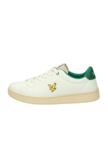 Lyle & Scott Modell: Niedrige Sneakers Material: 100% Kunstleder Futter Und Innensohle: 100% Synthetik Unterseite: Gummi Besonderheit: Memory Einlegesohle, Weiß Grün, 45 EU von Lyle & Scott