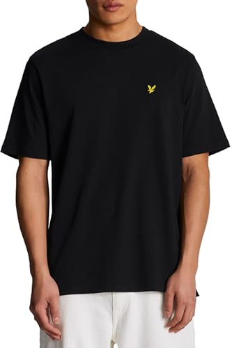 Lyle & Scott Oversized Tshirt Herren | Herren t Shirt mit Rundhalsausschnitt und Steinadlerlogo auf der Brust | XS-XXL von Lyle & Scott