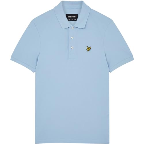 Lyle & Scott Plain Polo Shirt- Baumwoll Poloshirt Herren Kurzarm - EIN einfaches, kurzärmeliges polohemd Herren aus hochwertiger Baumwolle 100%, XS-XXL von Lyle & Scott