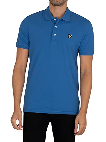 Lyle & Scott Plain Polo Shirt- Baumwoll Poloshirt Herren Kurzarm - EIN einfaches, kurzärmeliges polohemd Herren aus hochwertiger Baumwolle 100%, XS-XXL von Lyle & Scott