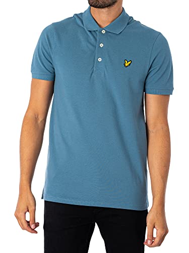 Lyle & Scott Plain Polo Shirt- Baumwoll Poloshirt Herren Kurzarm - EIN einfaches, kurzärmeliges polohemd Herren aus hochwertiger Baumwolle 100%, XS-XXL von Lyle & Scott