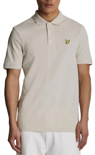 Lyle & Scott Plain Polo Shirt- Baumwoll Poloshirt Herren Kurzarm - EIN einfaches, kurzärmeliges polohemd Herren aus hochwertiger Baumwolle 100%, XS-XXL von Lyle & Scott